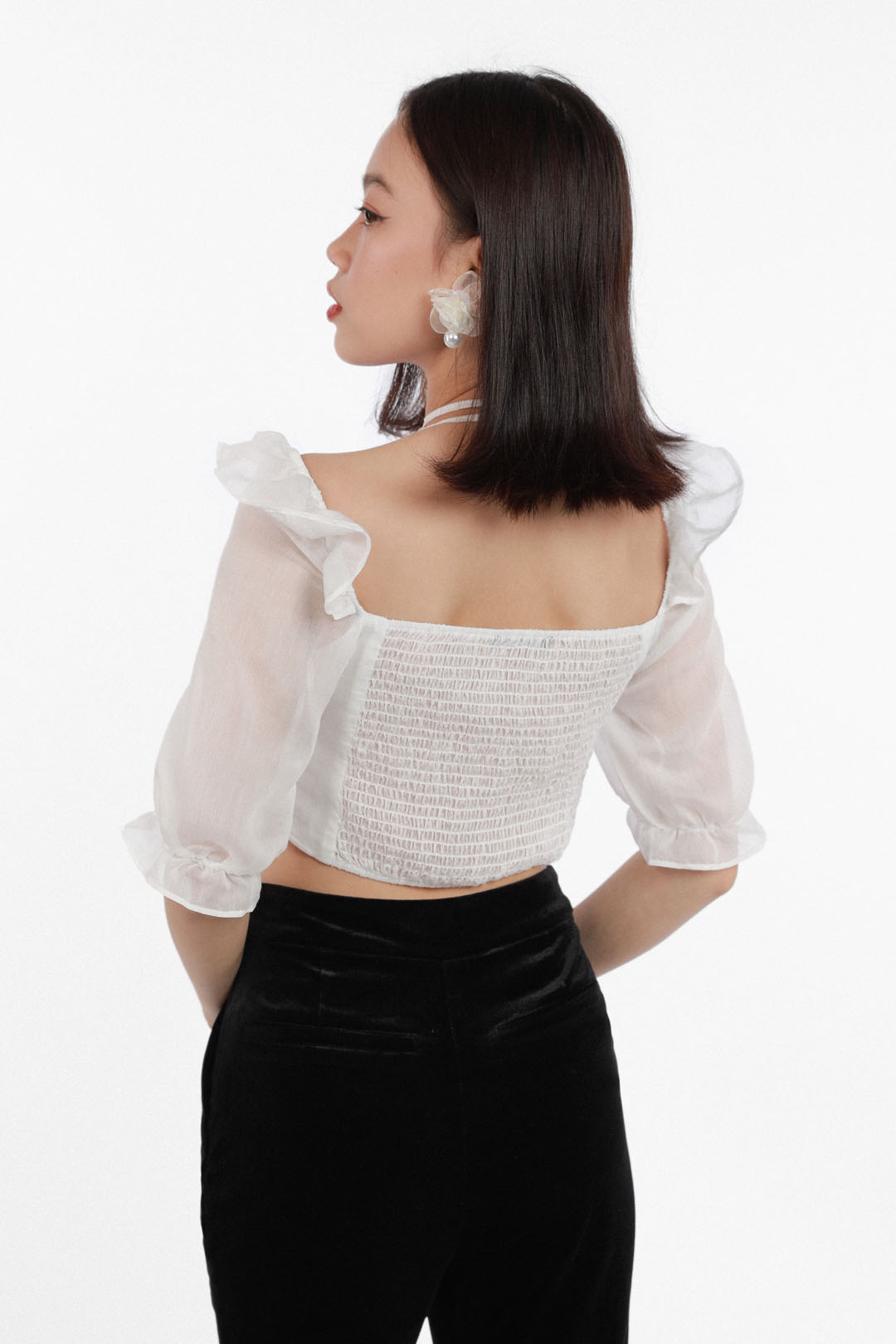 Off Shoulder Cropped Top | TEN11